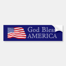 Adesivo do deus abençoe Flag America