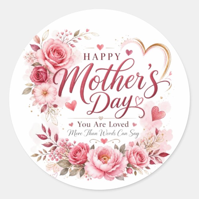 Adesivo do Dia das Mães (Frente)