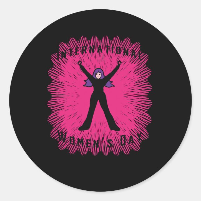 Adesivo do Dia Internacional das Mulheres (Frente)