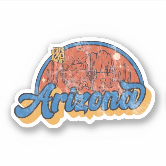 Adesivo do Estado do Arizona (Frente)