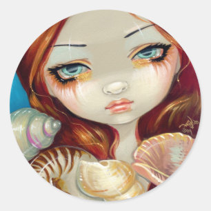 Adesivo Do "etiqueta da beleza Seashell"