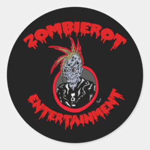 Adesivo Do "etiqueta do logotipo de Xtoph" Zombierot zombi