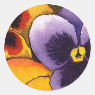 Adesivo Do "etiqueta floral amor perfeito #1"