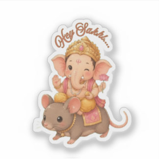 Adesivo do Ganesh Fofo