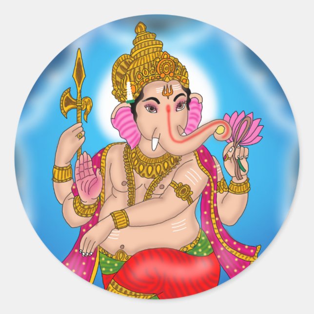 Adesivo do Ganesha Dançante  (Frente)