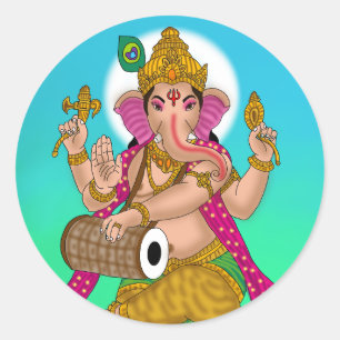 Adesivo do Ganesha Dançante