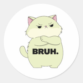 Adesivo do Gato Bruh