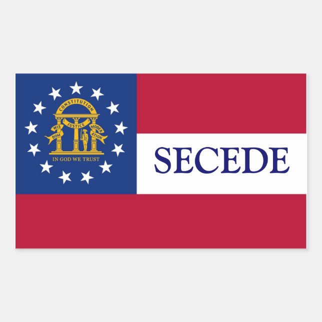 Adesivo do Georgia Secede (Frente)