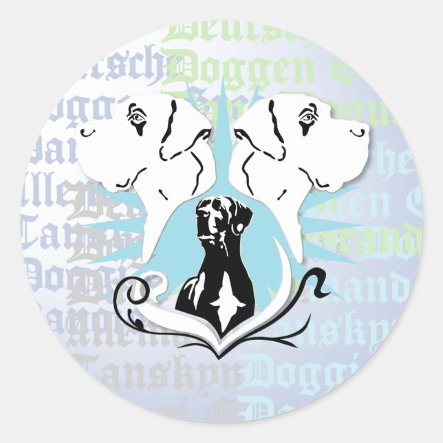 Adesivo do Great Dane (Frente)
