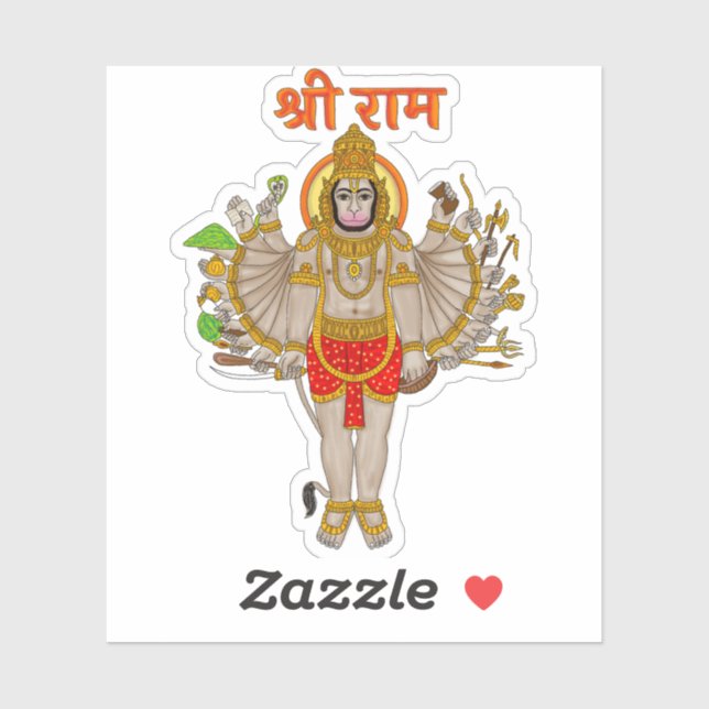Adesivo do Hanuman (Folha)