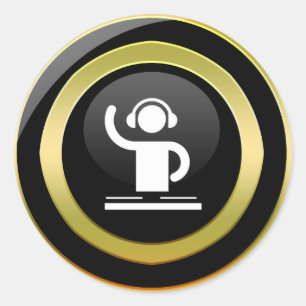 adesivo do ícone DJ