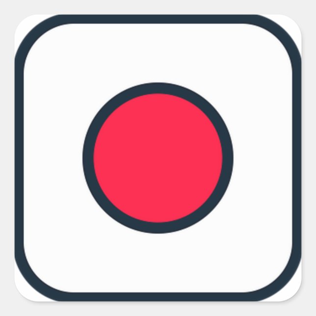 Adesivo do ícone do instagram sinalizador japonês (Frente)