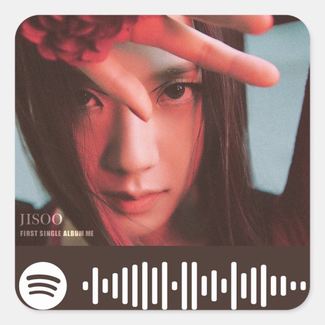 Adesivo do Jisoo PretoCorRosa (Frente)