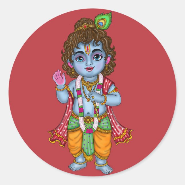 Adesivo do Krishna Menino (Frente)