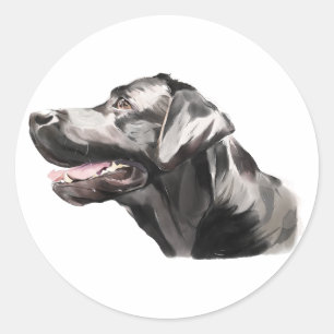 Adesivo do Labrador Retriever, Pintura em Aquarela