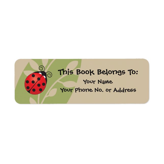 Adesivo do Livro Ladybug da Sorte (Frente)