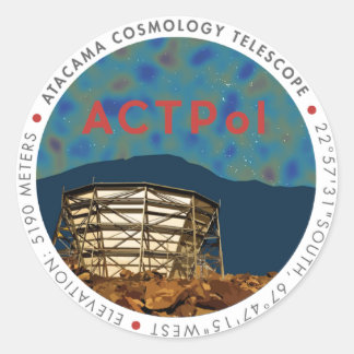 Adesivo do logotipo ACTPol CMB