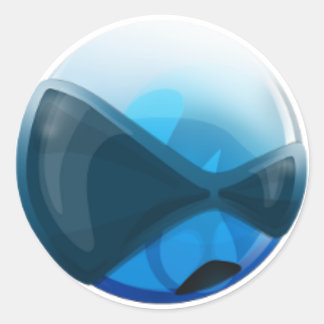 Adesivo do logotipo BSD com endurecimento redondo