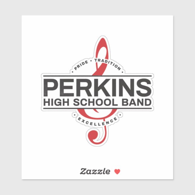 Adesivo do logotipo da banda Perkins (Folha)