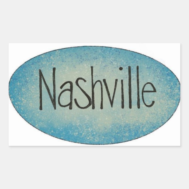 Adesivo do logotipo da Cidade de Música Nashville (Frente)