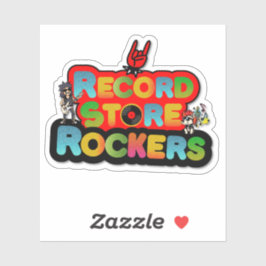 Adesivo do logotipo da equipa da loja de discos