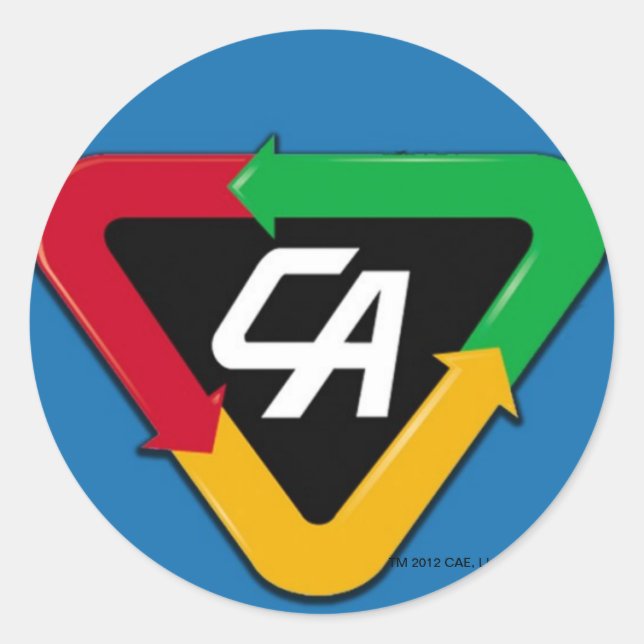 Adesivo do logotipo de ação do capitão (Frente)