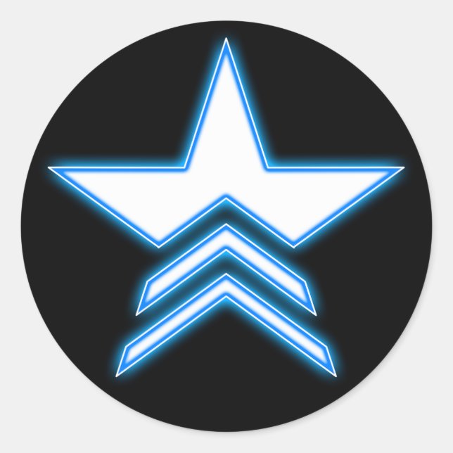 Adesivo do Logotipo do Comandante da Estrela Azul  (Frente)
