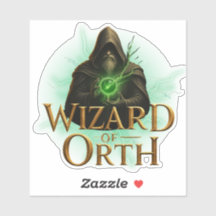 Adesivo do Logotipo do Mago de Orth – Emblema Mági