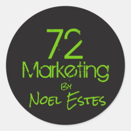 adesivo do logotipo do marketing 72