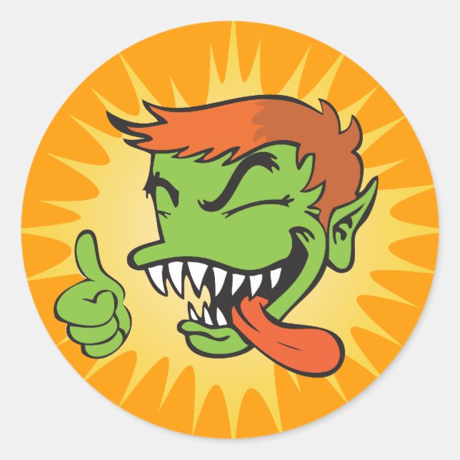 Adesivo do logotipo Gremmie - Laranja (Frente)