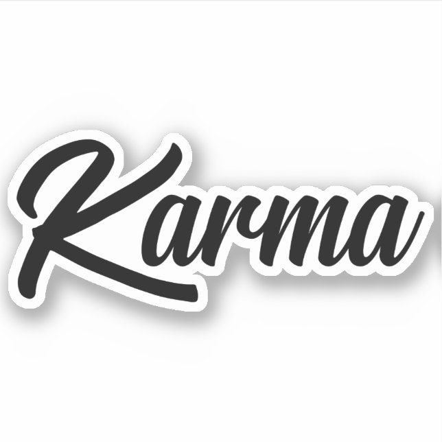 Adesivo do logotipo Karma clássico!! (Frente)