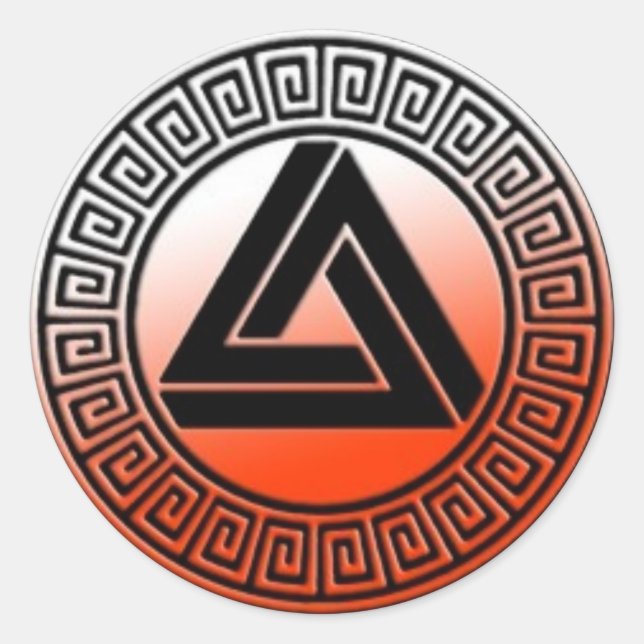 Adesivo do logotipo laranja sanguíneo (Frente)