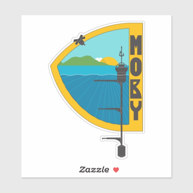 adesivo do logotipo MOBY (Folha)