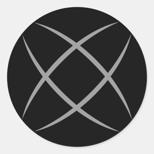 Adesivo do logotipo preto (Frente)