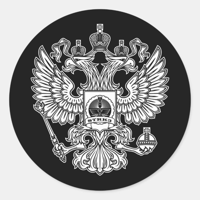 Adesivo do logotipo Strk3 Crest (Frente)