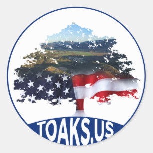 Adesivo do logotipo TOaks.us