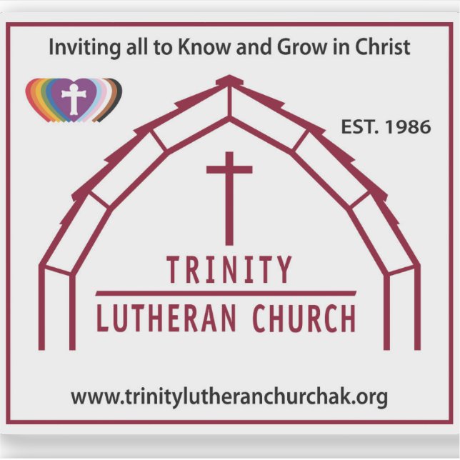 Adesivo do logotipo Trinity (Frente)