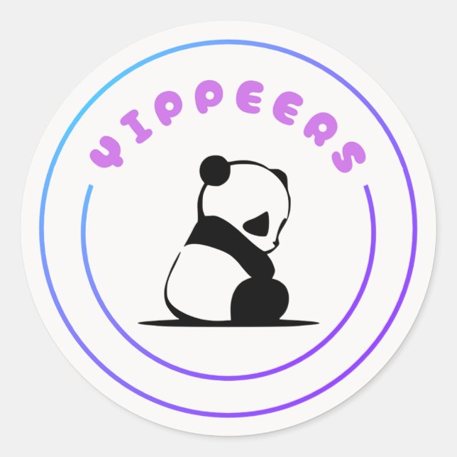 Adesivo do logotipo Yippeers (Frente)