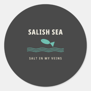 Adesivo do Mar de Salish Camiseta Gráfica de Pes