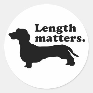 Adesivo Do "matérias comprimento." (Dachshund)