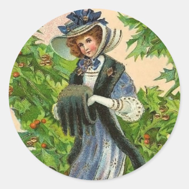 adesivo do natal vintage (Frente)