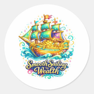Adesivo do Navio da Riqueza de Navegação Suave