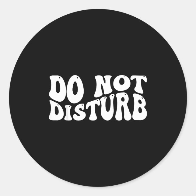 Adesivo Do Not Disturb  (Frente)