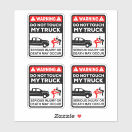 Adesivo Do not touch my Truck - Funny warning