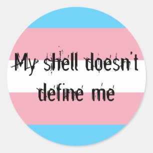 Adesivo Do "o orgulho transporte" meu Shell não me define