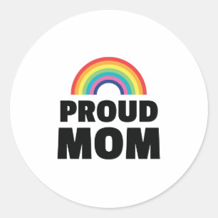 Adesivo Do pai orgulhoso da mamã LGBT do orgulho gay apoi