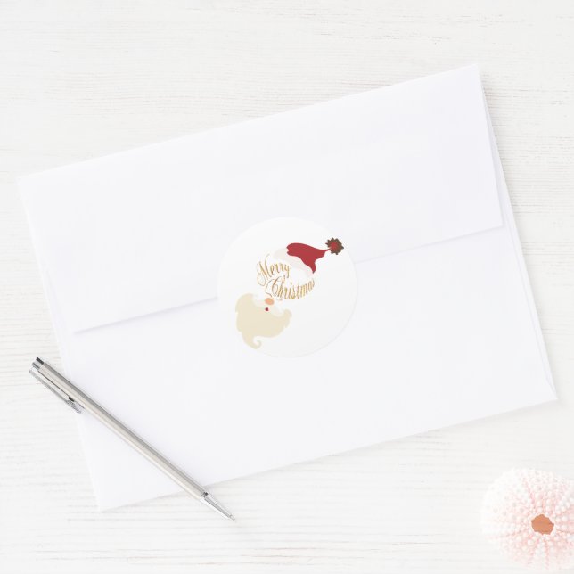 Adesivo do Papai Noel Feliz Natal (Envelope)