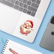 Adesivo do Papai Noel “Ho Ho Hope” Fofo