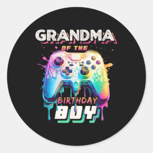 Adesivo Do Par De Jogo De Vídeo Da Família De Aniversários