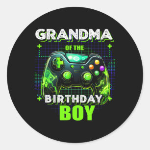 Adesivo Do Par De Jogo De Vídeo Da Família De Aniversários